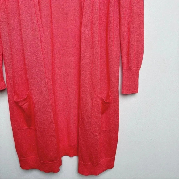 Halogen Womens Size Small Hibius Linen  Long Line Open Cardigan - Picture 9 of 16